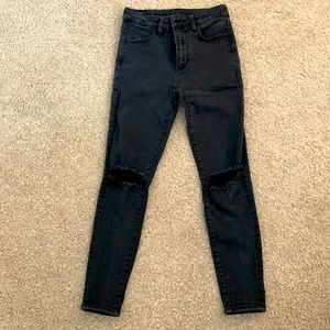 Black AE Ne(x)t level high-rise jean